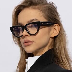 New! Valentino ESSENTIAL III VLX 125A, Chic Black Cat-Eye Glasses, Authentic